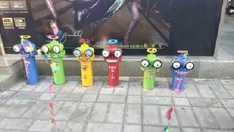 霍山商业区彩绘