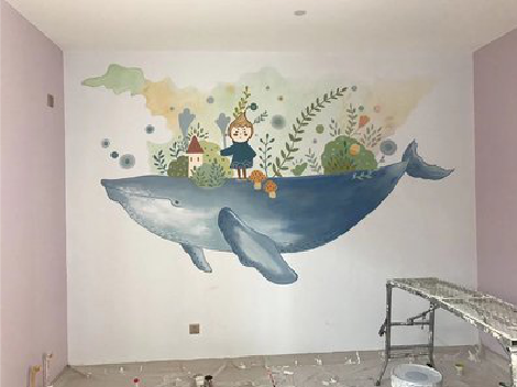 霍山手绘墙的特点及优势。